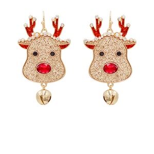 Rudolph Face Earrings